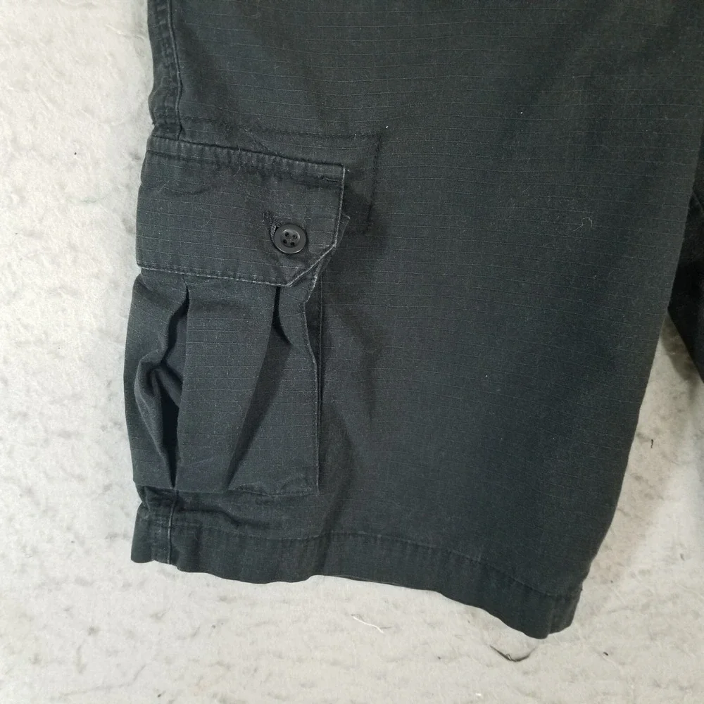 Polo Ralph Lauren cargo hiking shorts youth 18 black 29 x 12 cotton ripstop